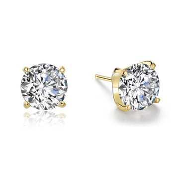 5 CTW Solitaire Stud Earrings